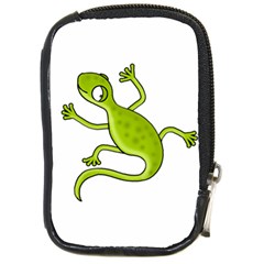 Green Lizard Compact Camera Cases by Valentinaart