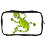 Green lizard Toiletries Bags Front