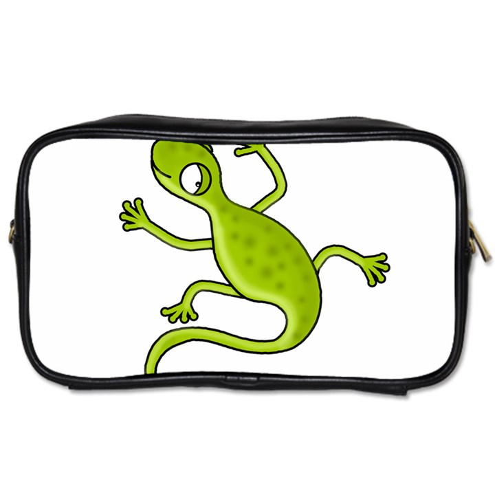 Green lizard Toiletries Bags