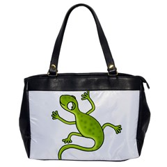 Green Lizard Office Handbags by Valentinaart