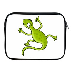 Green Lizard Apple Ipad 2/3/4 Zipper Cases by Valentinaart