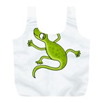 Green lizard Full Print Recycle Bags (L)  Back