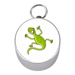 Green Lizard Mini Silver Compasses by Valentinaart