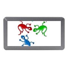 Colorful Lizards Memory Card Reader (mini) by Valentinaart