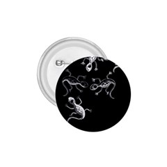 Black And White Lizards 1 75  Buttons by Valentinaart