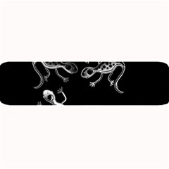 Black And White Lizards Large Bar Mats by Valentinaart