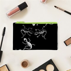 Black And White Lizards Cosmetic Bag (xs) by Valentinaart