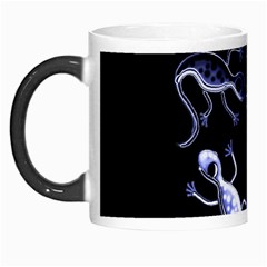 Blue Decorative Artistic Lizards Morph Mugs