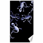 Blue decorative artistic lizards Canvas 40  x 72   39.28 x69.23  Canvas - 1