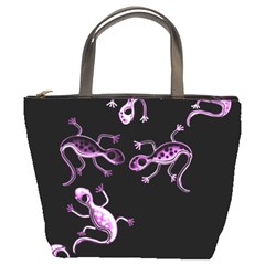 Purple Lizards Bucket Bags by Valentinaart