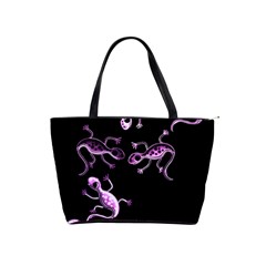 Purple Lizards Shoulder Handbags by Valentinaart