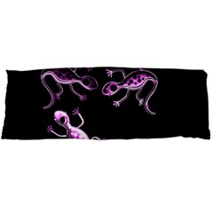 Purple Lizards Body Pillow Case Dakimakura (two Sides) by Valentinaart