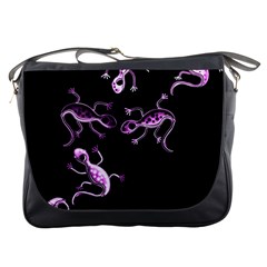 Purple Lizards Messenger Bags