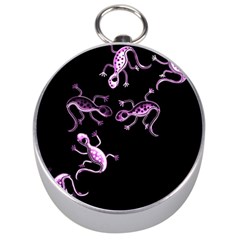 Purple Lizards Silver Compasses