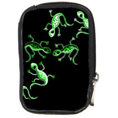 Green Lizards Compact Camera Cases by Valentinaart