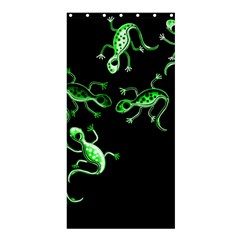 Green Lizards Shower Curtain 36  X 72  (stall)  by Valentinaart