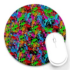 Lizard pattern Round Mousepads