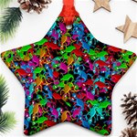 Lizard pattern Ornament (Star)  Front