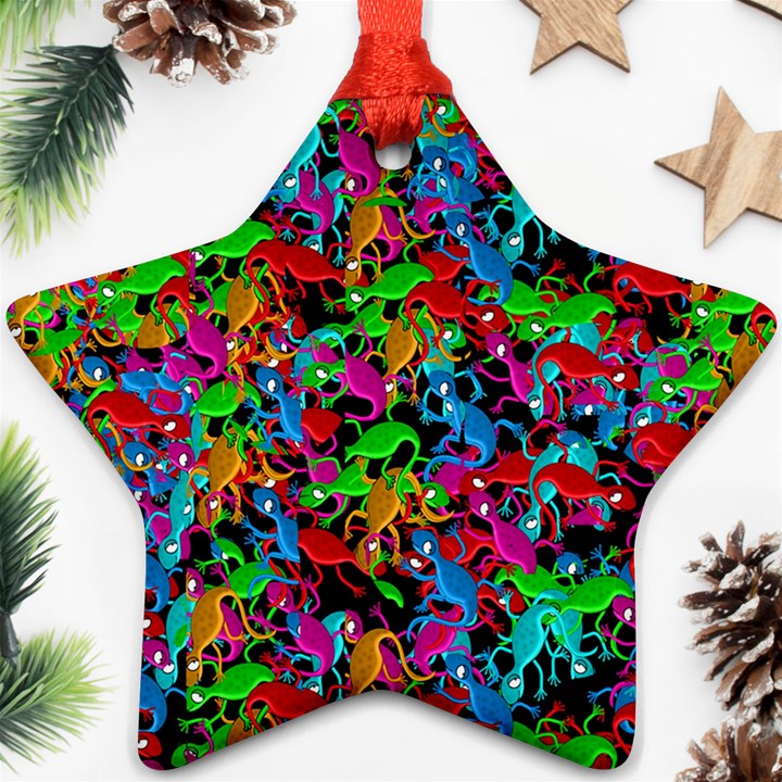 Lizard pattern Ornament (Star) 