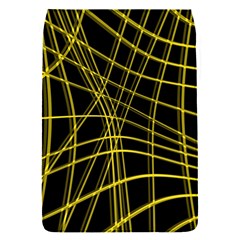 Yellow Abstract Warped Lines Flap Covers (s)  by Valentinaart