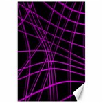 Purple and black warped lines Canvas 20  x 30   19.62 x28.9  Canvas - 1