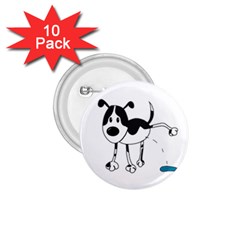 My Cute Dog 1 75  Buttons (10 Pack) by Valentinaart