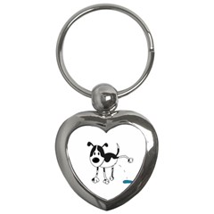 My Cute Dog Key Chains (heart)  by Valentinaart