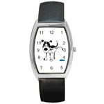 My cute dog Barrel Style Metal Watch Front