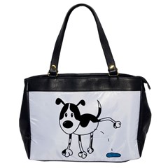 My Cute Dog Office Handbags by Valentinaart