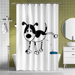 My Cute Dog Shower Curtain 48  X 72  (small)  by Valentinaart