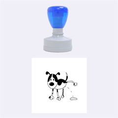 My Cute Dog Rubber Round Stamps (medium) by Valentinaart