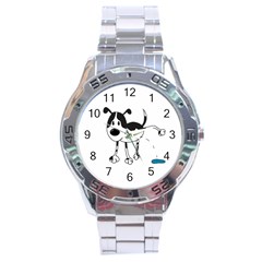 My Cute Dog Stainless Steel Analogue Watch by Valentinaart