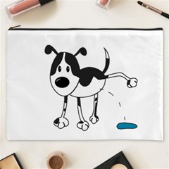 My Cute Dog Cosmetic Bag (xxxl)  by Valentinaart