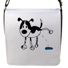 My Cute Dog Flap Messenger Bag (s) by Valentinaart