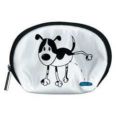 My Cute Dog Accessory Pouches (medium)  by Valentinaart