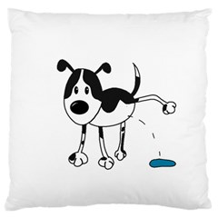 My Cute Dog Standard Flano Cushion Case (one Side) by Valentinaart