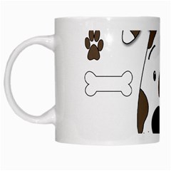 Cute Dog White Mugs by Valentinaart