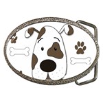 Cute dog Belt Buckles Front