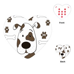 Cute Dog Playing Cards (heart) 