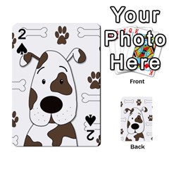 Cute Dog Playing Cards 54 Designs  by Valentinaart