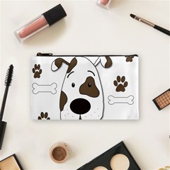 Cute Dog Cosmetic Bag (small)  by Valentinaart