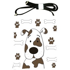 Cute Dog Shoulder Sling Bags by Valentinaart