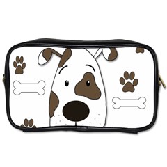 Cute Dog Toiletries Bags by Valentinaart