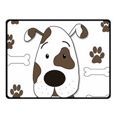 Cute Dog Fleece Blanket (small)