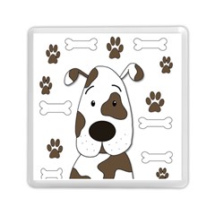 Cute Dog Memory Card Reader (square)  by Valentinaart