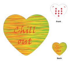 Chill out Playing Cards (Heart) 