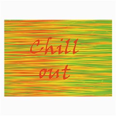 Chill Out Large Glasses Cloth by Valentinaart