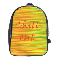 Chill Out School Bags (xl)  by Valentinaart