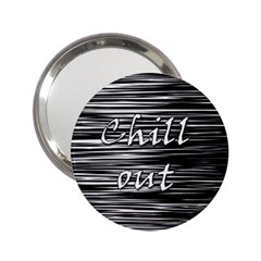 Black An White  chill Out  2 25  Handbag Mirrors by Valentinaart