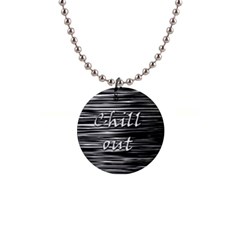 Black An White  chill Out  Button Necklaces by Valentinaart